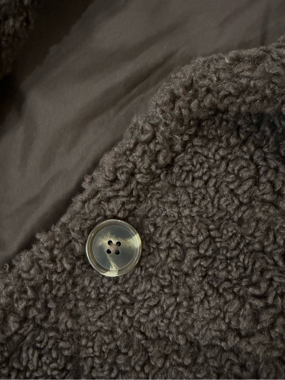 BB Dakota by Steve Madden Chocolate Brown Teddy Coat - Picture 2 of 7